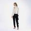 Pantaloni conici cu volan asimetric (1)