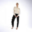 Pantaloni conici cu volan asimetric (2)