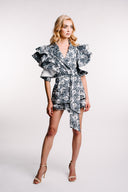 Sacou Butterfly  cu volane statement