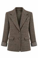 Sacou din tweed Brown