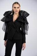 Sacou statement cu funde maxi din organza