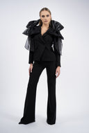 Sacou statement cu funde maxi din organza
