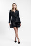 Rochie tip sacou cu volane structurate