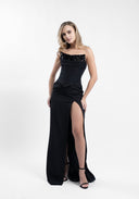 Black corset with sequin detail