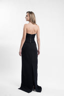 Black corset with sequin detail