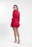 Sacou stil rochie Ringoux cu umeri sculpturali