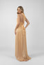 Rochie lunga cu bust impletit si slit lateral