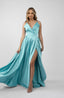 Rochie lunga cu revere
