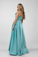 Rochie lunga cu revere