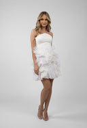 Rochie  mini cu volane