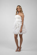 Rochie  mini cu volane