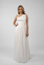 Rochie lunga asimetrica ivory