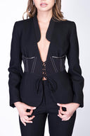 Sacou cu detalii tip corset