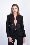 Sacou cu detalii tip corset