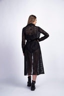 Rochie camasa din voal de matase brodat
