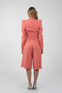 Pantaloni culotte cu talie inalta