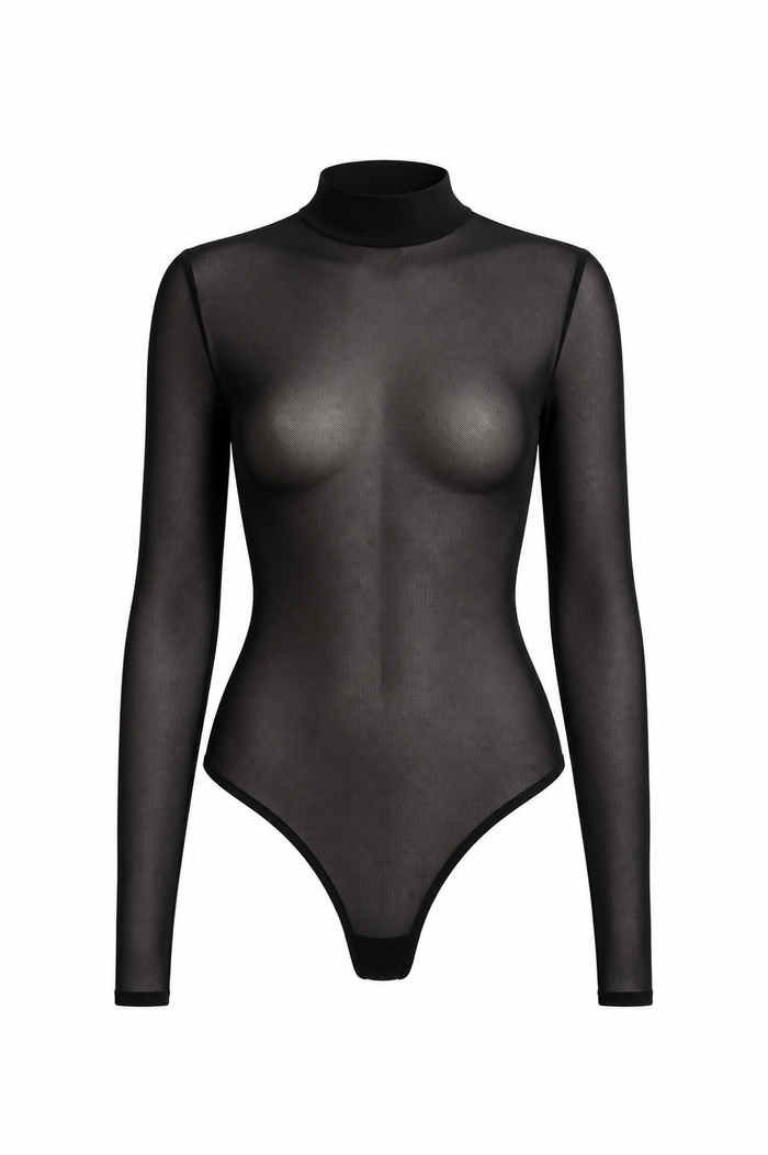 Body din tulle transparent