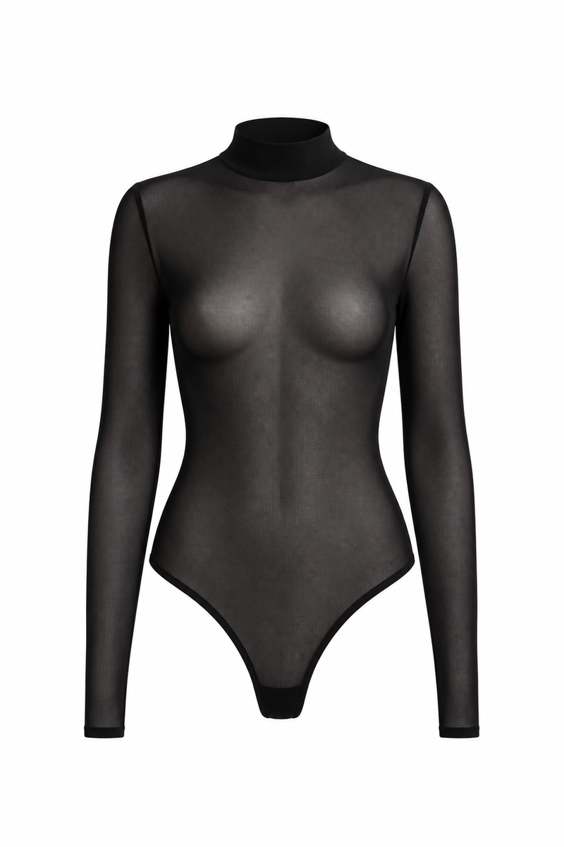 Body din tulle transparent