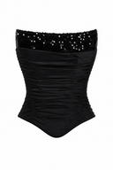 Black corset with sequin detail