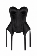 Corset Structurat Black cu Decolteu Balconette