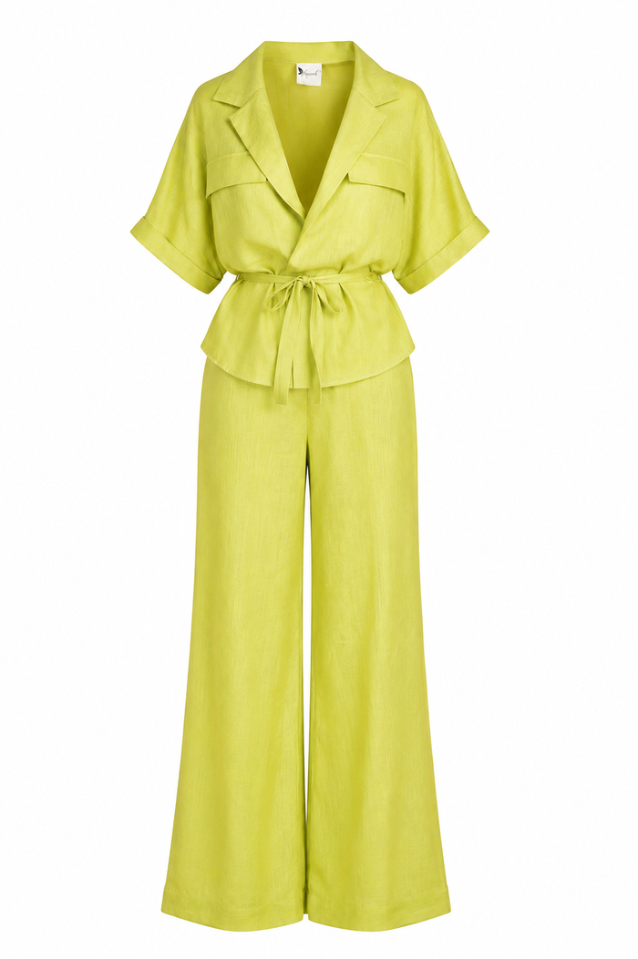 Costum lejer din amestec de in Lime Breeze