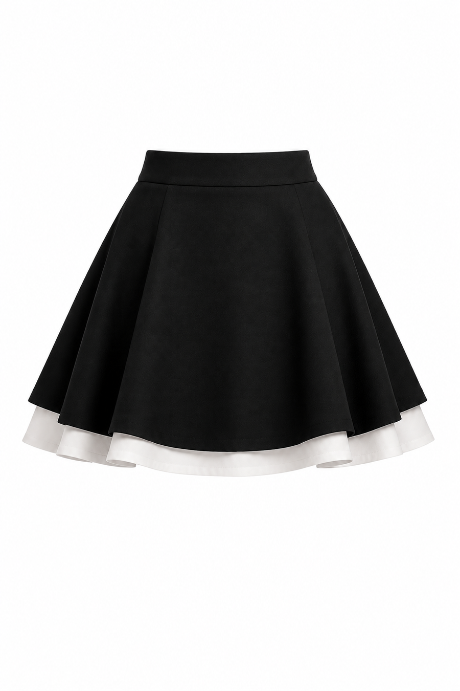 Fusta mini suprapusa black & white