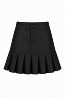 Fusta mini cu pliuri black