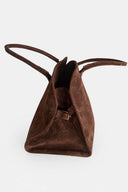 Geanta piele shopper LIA – maro