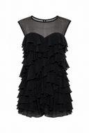 Rochie mini cu volane suprapuse