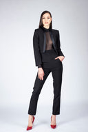 Pantaloni conici cu corseleta
