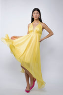 Rochie halter midi Yellow