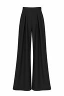 Pantaloni palazzo cu pliuri black