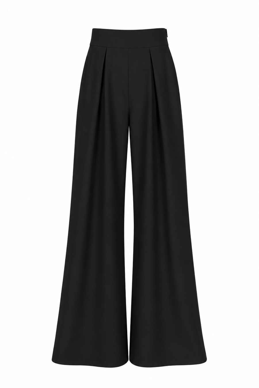 Pantaloni palazzo cu pliuri black