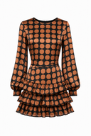Rochie Pixie cu maneca si volane