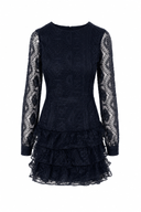 Rochie Pixie matase brodata