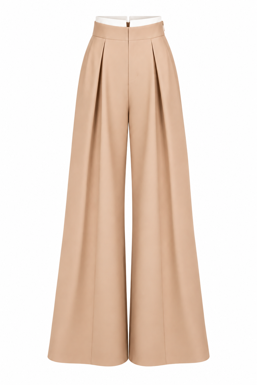 Pantaloni palazzo nude & white