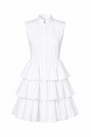 Rochie camasa cu volane White