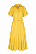 Rochie camasa din in peliculizat Yellow