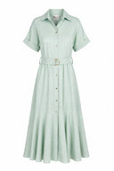 Rochie camasa din in peliculizat  Mint