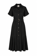 Rochie camasa din in peliculizat  Black
