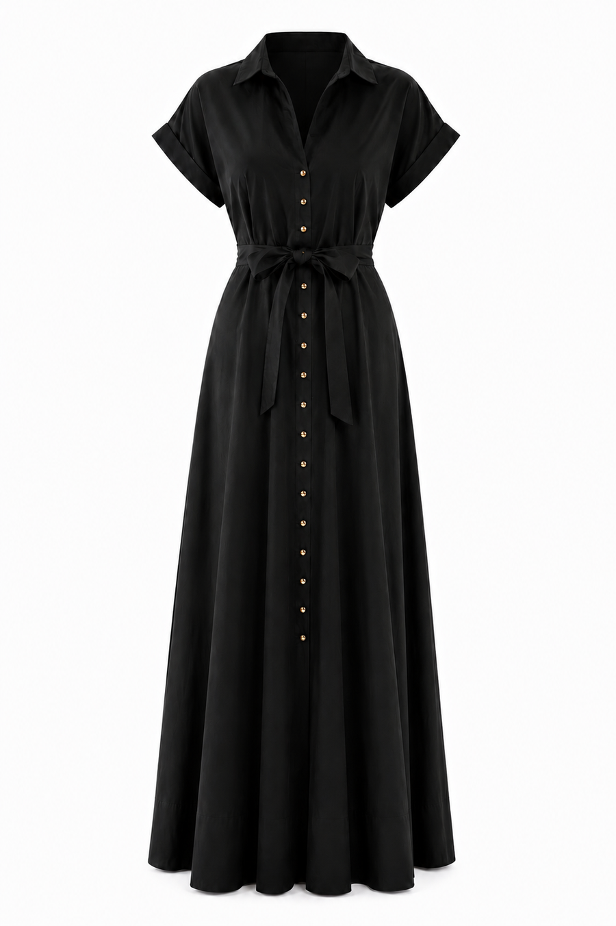 Rochie camasa din bumbac cu buzunare