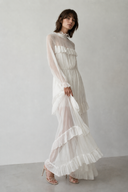 Rochie lunga din matase White romance