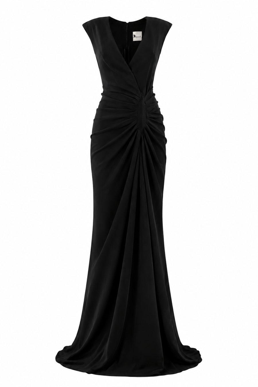 Rochie lunga cu decolteu adanc si slit