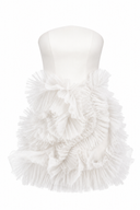 Mini dress with ruffles