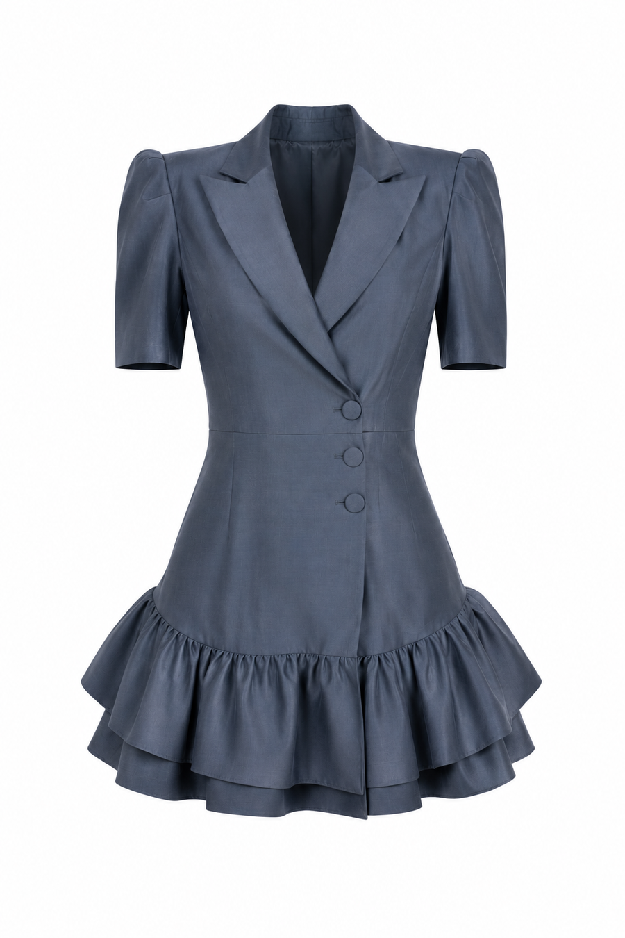 Rochie mini tip sacou din stofa de matase