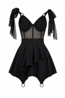 Short silk dress
