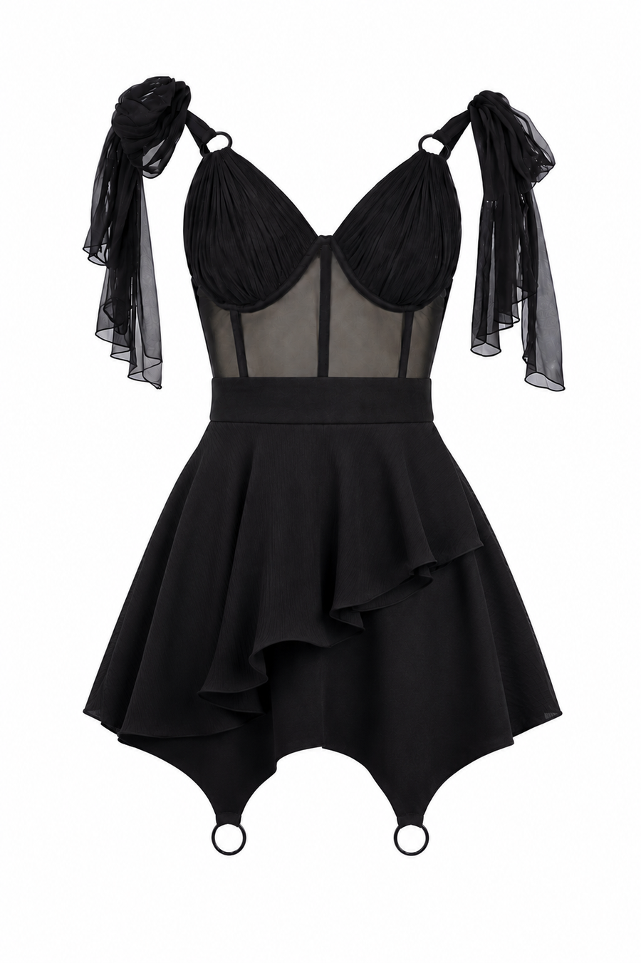 Rochie scurta din matase