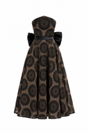 Rochie midi cu funda detasabila din organza