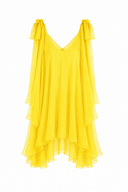 Rochie mini cu esarfe Yellow