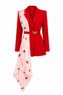 Sacou cu fronseuri Red